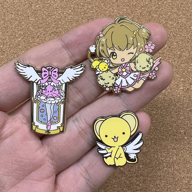 Cute Cardcaptor Sakura Hard Enamel Pin Lapel Pins for Backpacks Women's  Brooches on Clothes Badges Jewelry